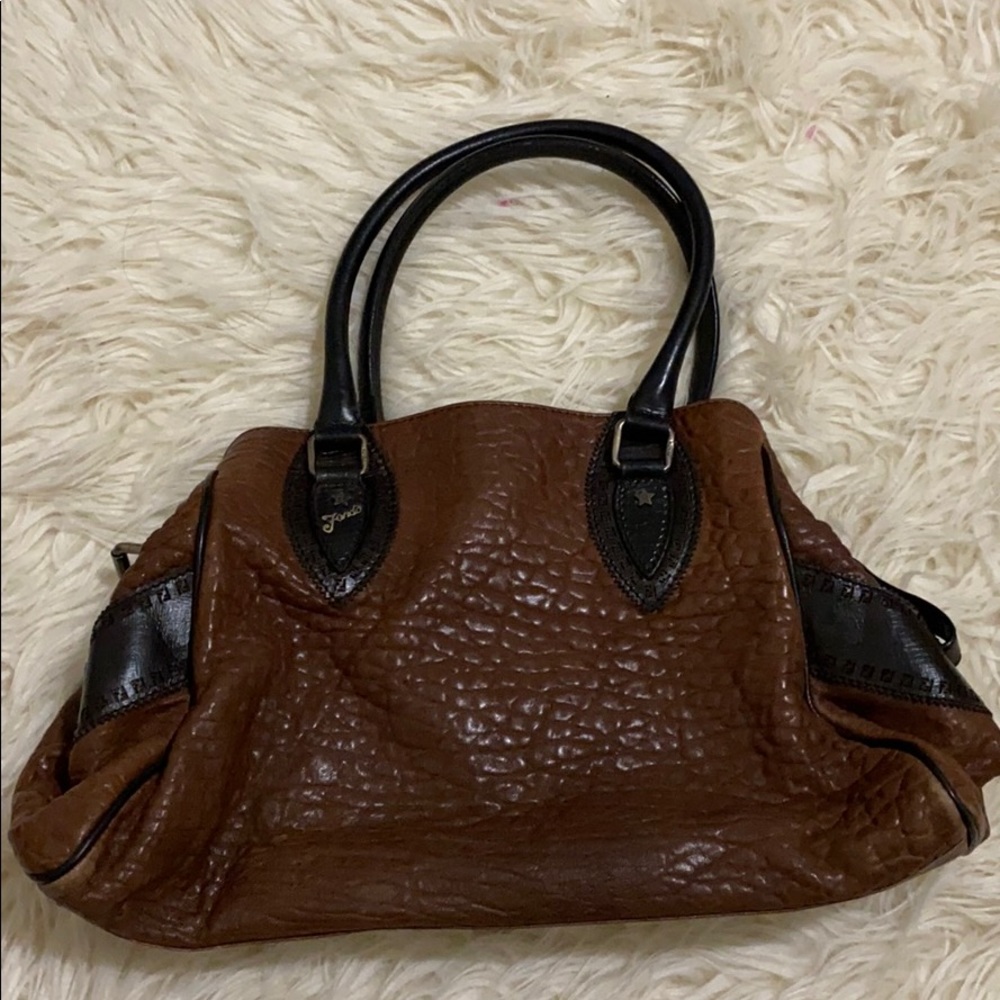 Fendi Leather Handbag Brown